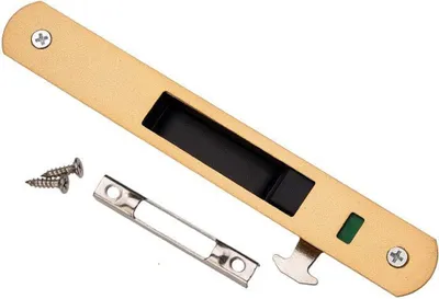 Produktbild von Schiebetürschloss - Haushalts-Schiebetürfenster aus Edelstahl mit Einzelschloss (Gold)