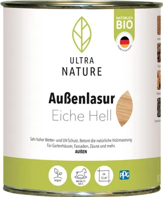 Produktbild von Ultra Nature Außenlasur Eiche Hell 0,75 l - 682369