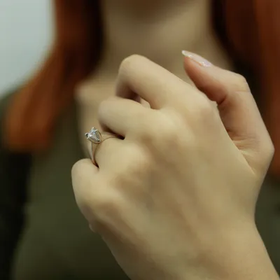 Productafbeelding van 0,31 karaat solitaire diamantenring, meesterwerk, 14 karaat witgoud