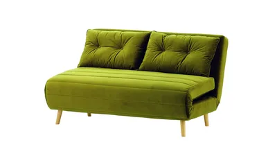 Produktbild von SLF24 - Ausklappbaresofa Flic 142 cm - olivgrün - Velluto 9