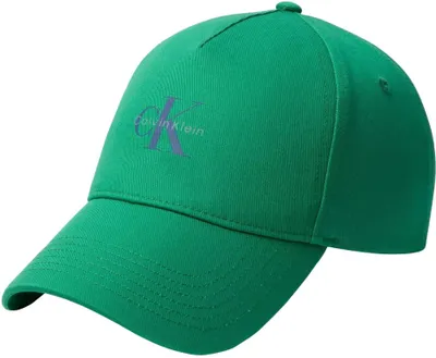 Zdjęcie produktu dla Czapka męska Calvin Klein z logo, wykonana z bawełny, kolor zielony (Enchanted Forest)