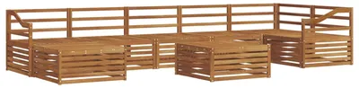 Produktbild von vidaXL Outdoor-Sofagarnitur 8 stk. Natur