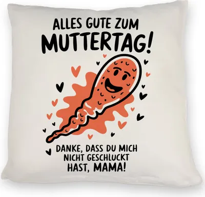 Produktbild von Samenzelle Kissen - Alles Gute zum Muttertag!