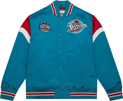 Produktbild von M&N Heavyweight Satin Jacke NBA Detroit Pistons - L