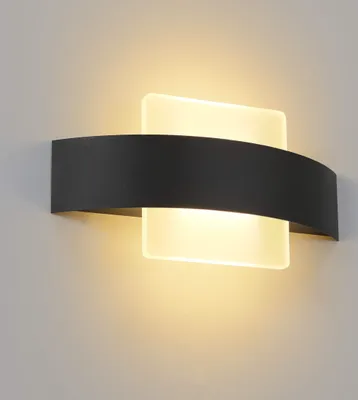 Produktbild von ZMH LED Wandleuchte Innen Wandlampe Wohnzimmer 6W aus Acryl Modern Bettlampe