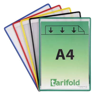 Produktbild von Tarifold Sichttafel selbsthaftend A4 gelb 5 Stück