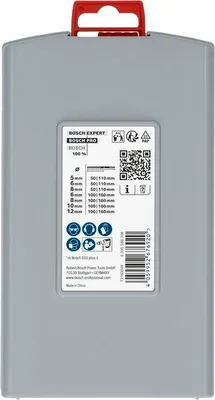 Produktbild von PRO SDS plus-5X Hammerbohrer-Set, 5/6/8/6/8/10/12 mm, 7-tlg