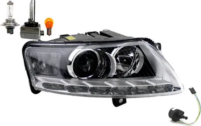 Produktbild von Scheinwerfer passend für Audi A6 4F 08- Rechts + Leuchtmittel + Stellmotor 4F0941030CP 4F0941030BP 4F0941030EP 4F0941030FD 4B0941293A 4E0 Johns