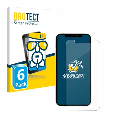 Produktbild von 6x BROTECT Schutzglas für Apple iPhone 12 / 12 Pro Schutzfolie Panzer Folie Glas Display Schutz klar