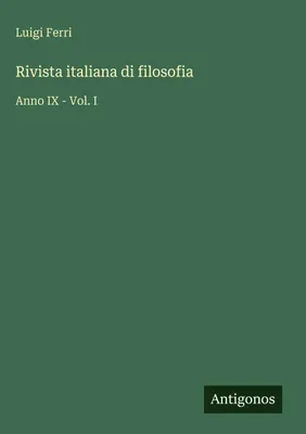 Produktbild von Rivista italiana di filosofia