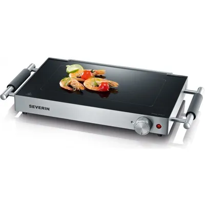 Produktbild von Severin PG 2385, 800 W, Grill, Elektro, Tisch, Rost, Schwarz, Edelstahl