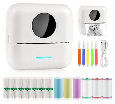 Produktbild von Mini-Drucker, mobiler Fotodrucker, tragbar, drahtloser Thermodrucker