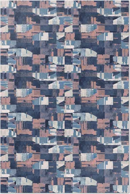 Produktbild von Abstraktes Mosaik im Vintage-Retro-Stil – Vinylteppich – 80x120 cm – Indoor Teppich – Flur – Pflegeleicht – Modern