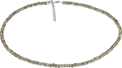 Produktbild von NL1457SQZ Rauchquarz - Collier 4,5 mm facettiert 43 + 5 cm 925 Silber vergoldet XEN