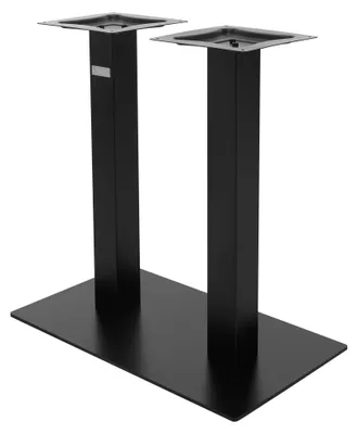 Doppel-Tischgestell Schwarz 72 cm, Stahl pulverbeschichtet, 70x43 cm