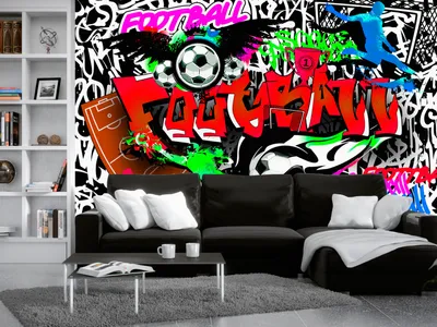 Produktbild von Vlies Fototapete 400x280 cm Tapeten Wandtapete XXL Graffiti i-A-0111-a-d