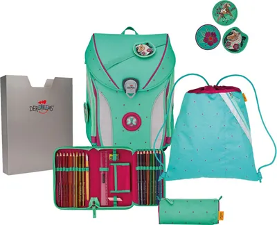 Produktbild von DerDieDas ErgoFlex MAX Peppermint Pony Schulranzen Set 5tlg.