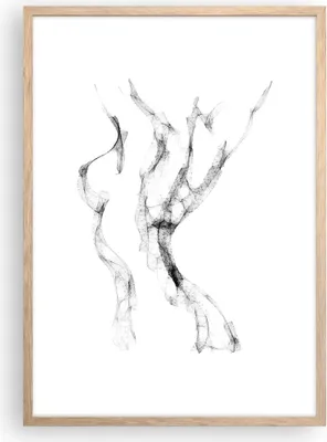 Produktbild von Gerahmtes Poster - Rahmen in heller Eiche - Frau Körper Nacktheit - 50x70 cm - Wand Bild - Wanddeko - Wandbilder - Kunstposter - Wandposter - Bilderrahmen - Bilder - Kunstdruck - P2NPA50x70-4938