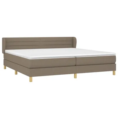 Produktbild von vidaXL Boxspringbett mit Matratze Taupe 200x200 cm Stoff