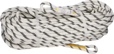 Verbindungsmittel LANYARD 110 von Tendon; ein weißes Seil mit schwarzen Streifen; geeignet für Arbeitssicherheit.