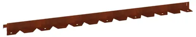 Produktbild von vidaXL Raseneinfassung 20 pcs 102 x 4 x 4 cm Stahl Rostig