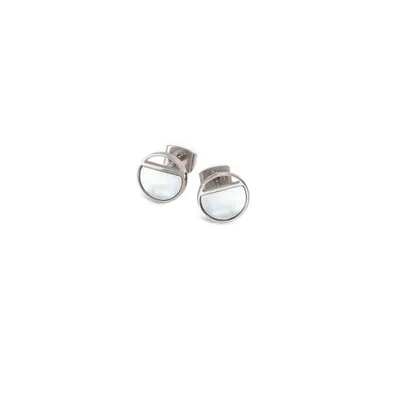 Produktbild von Ohrstecker Ohrringe Titan von BOCCIA TITANIUM mit Perlmutt Modell 05034-01