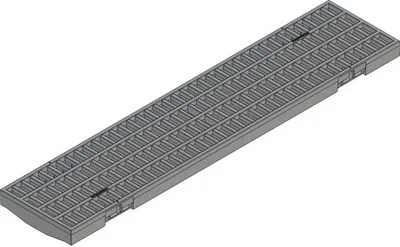Produktbild von Hauraton Dachfix Resist 115 Gitterrost Mw 8/21 Kunststoff schwarz 500 mm x 108 mm x 20 mm