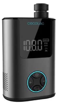 Produktbild von Cecotec Tragbarer Luftkompressor, kompakte elektrische Luftpumpe für Fahrrad, Motorrad, Auto und Bälle Mini Air Max, doppelte...