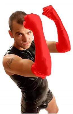 Imagen del producto de Guantes de boxeo, color rojo, talla XL