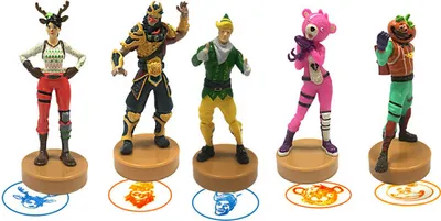 Immagine prodotto di Figure di base dei francobolli Pmi Fortnite 2 pezzi