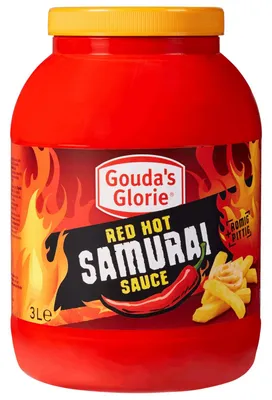Produktbild von Gouda's Glorie - Red Hot Samurai Sauce - 3 Ltr