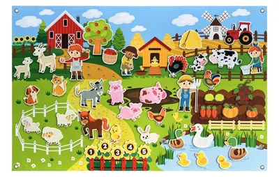 Obrázok produktu pre 2Kids Toys Interaktívna hracie stena "Farma"