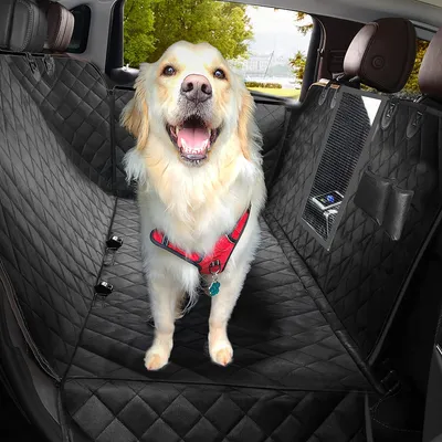Produktbild von Freetoo Autoschondecke Hund Rücksitz mit Seitenschutz, Universale Hundedecke Auto Rückbank mit Sichtfenster, Kratzfeste und Autodecke Hundematte Auto, Hunde Autositz 147x137cm