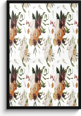 Produktbild von MuchoWow® MuchoWow® Gerahmtes Poster Blumen - Farben - Muster 60x90 cm - Poster mit zchwarzem Bilderrahmen - Kunst