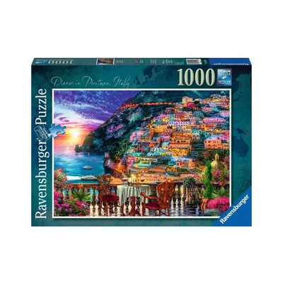 Immagine prodotto di Puzzle Ravensburger - Cena a Positano, Italia, 1000 pezzi
