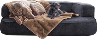 Produktbild von tierlando® Hundedecke LILLY Flauschige Haustier-, Welpen-, Katzen-, Plüschdecke - Größe: 150x100cm | Farbe: 48 Schlammbraun