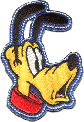 Produktbild von Disney © Mickey Mouse Micky & Freunde Pluto - Aufnäher, Bügelbild, Aufbügler, Applikationen, Patches, Flicken, Größe: 7 x 5 cm