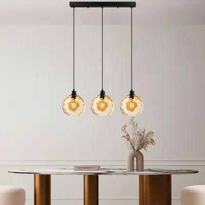 Immagine prodotto di Opviq, Benek - 20-14344, Lampadario, giallo, CORPO IN METALLO, 70 x 20 x 40 - 120 cm