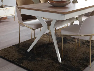 Produktbild von Esszimmer Set Garnitur Tisch 4x Stühle Anrichte 2х Spiegel Wohnwand 11tlg.