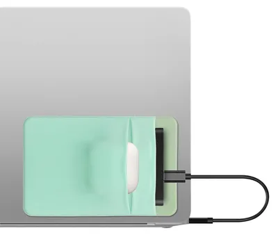 Produktbild von kwmobile Tasche kompatibel mit SanDisk Portable SSD, Samsung T7, Crucial X8, HDD - Halterung für externe SSD Festplatte - 13x8cm - Elastisches Case