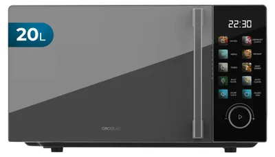 Immagine prodotto di Cecotec Microonde Proclean 6030 Black. 20 Litri di Capacità, Potenza 700 W, 8 Programmi, 10 Livelli di Potenza