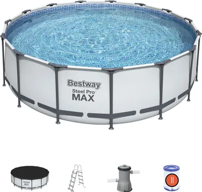 Immagine prodotto di Piscina tonda con struttura Steel Pro Max 457X122 cm Bestway 56438