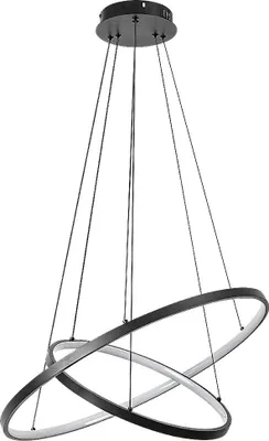 Zdjęcie produktu dla Rabalux Czarna lampa wisząca LED Beliza 600 mm 75 W CCT z pilotem 72345
