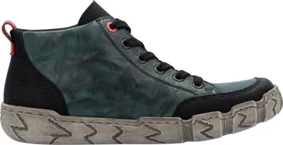 Produktbild von Rieker Damen Stiefelette modische Leder Herbststiefelette rutschfest L0306, Größe:39 EU, Farbe:Grün