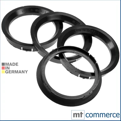 Immagine prodotto di 4X anelli di centraggio 76,0 x 65,1 mm nero Anelli del cerchio  Germany