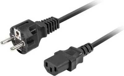 Zdjęcie produktu dla Lanberg CA-C13C-15CC-0018-BK, 1,8 m, C13 panel, CEE7/7