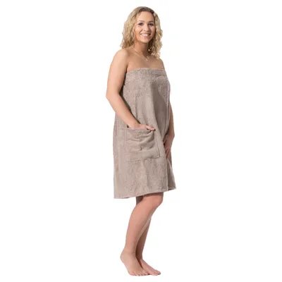 Produktbild von Damen Saunakilt Frottee, beige, 100% Baumwolle, L/XL