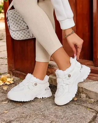 Produktbild von Damen Stoff-Sneakers Poriomo Weiß, leichte Freizeitschuhe, Größe 38