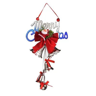 Produktbild von Heikoeco® Weihnachten Deko,Hängende Weihnachtsbaum-Anhänger, Stoff Weihnachtsglocken & Weihnachtsmann, bruchsicher, leicht – Perfekte Weihnachtsgesche