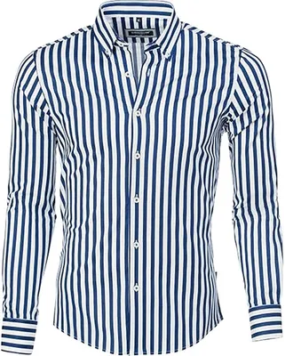 Produktbild von Brandneu Designer Hemd CARISMA Navy/Weiß CRM8436 L